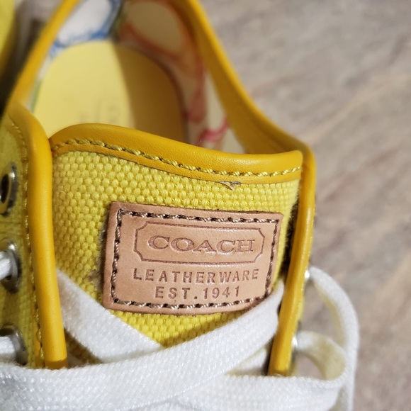 Coach Ellen yellow sneakers - Picture 4 of 8